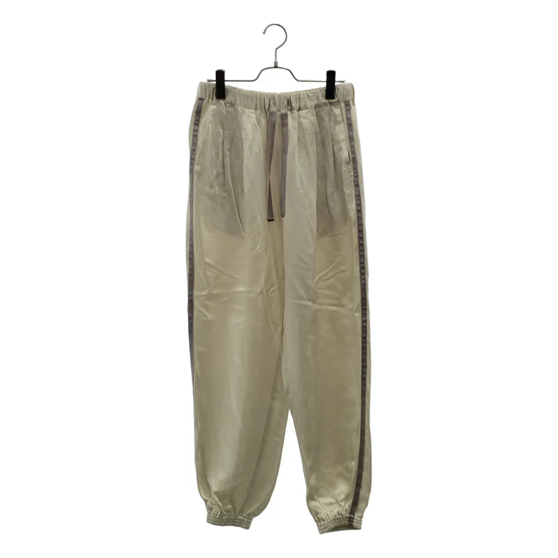 MANOF / マノフ | SIDE LINE SPORTS SATIN PANTS サイドライン サテンパンツ | M | レディース