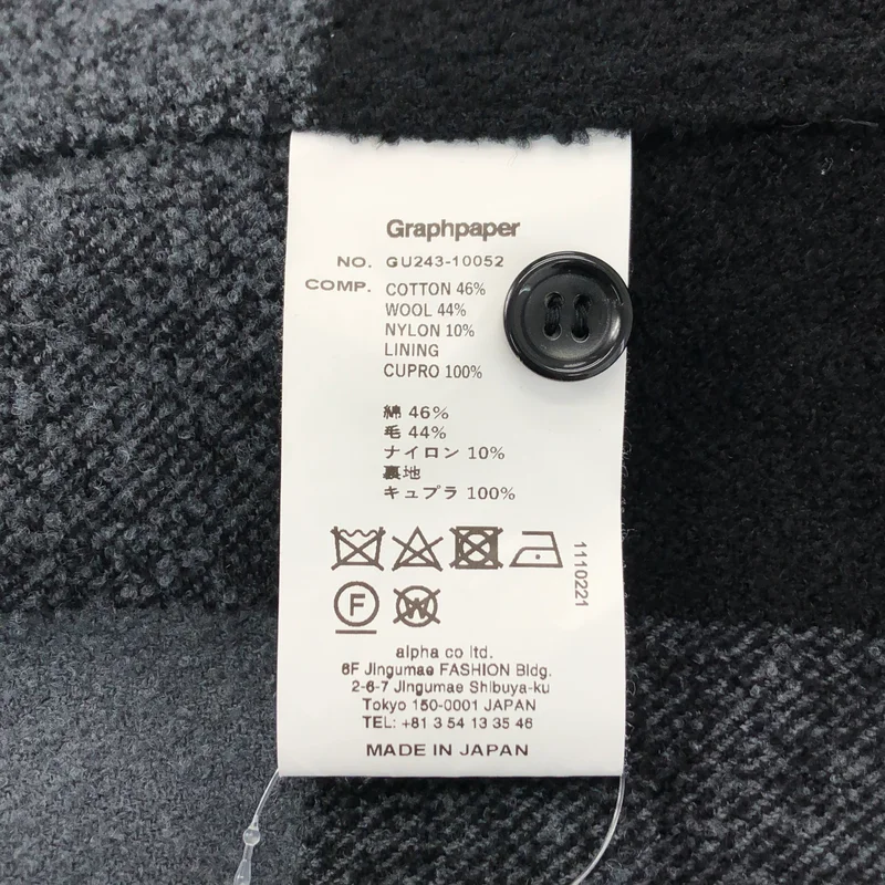 Graphpaper / グラフペーパー | 2024AW | Tri-Spin Loop CPO Shirt チェック フランネルシャツ | 2 | メンズ