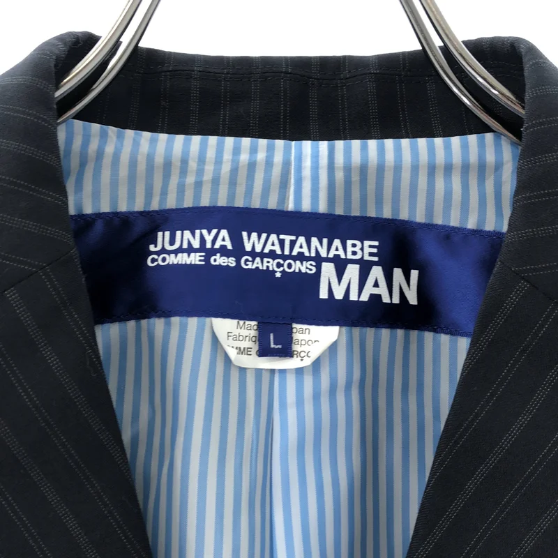 JUNYAWATANABE COMMEdesGARCONS MAN / ジュンヤワタナベマン | 2020SS | 異素材切替 スナップボタン テーラードジャケット | L | メンズ
