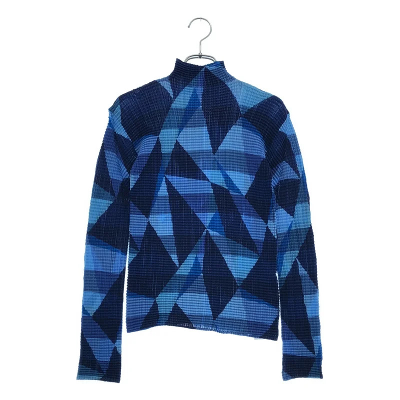 ISSEY MIYAKE / イッセイミヤケ | 2009AW | ジオメトリック ワッフルプリーツ ロングスリーブカットソー | 2 | レディース