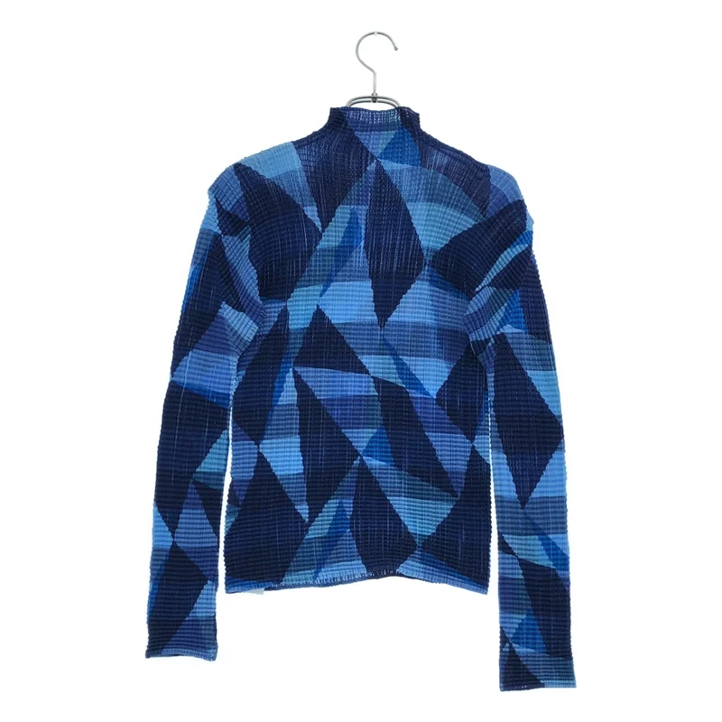 ISSEY MIYAKE / イッセイミヤケ | 2009AW | ジオメトリック ワッフルプリーツ ロングスリーブカットソー | 2 | レディース