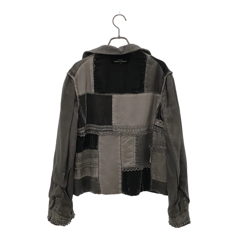 tricot COMME des GARCONS / トリココムデギャルソン | インサイドアウト ベロア パッチワーク ジャケット | M | レディース