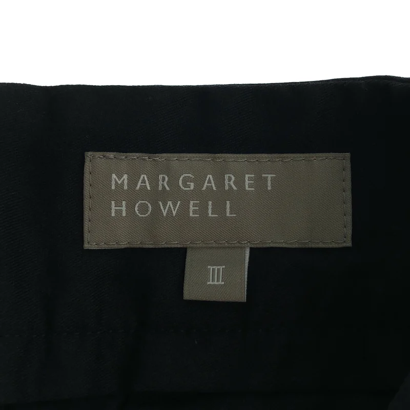 MARGARET HOWELL / マーガレットハウエル | コットン シルク サイドジップ ガウチョパンツ | 3 | レディース