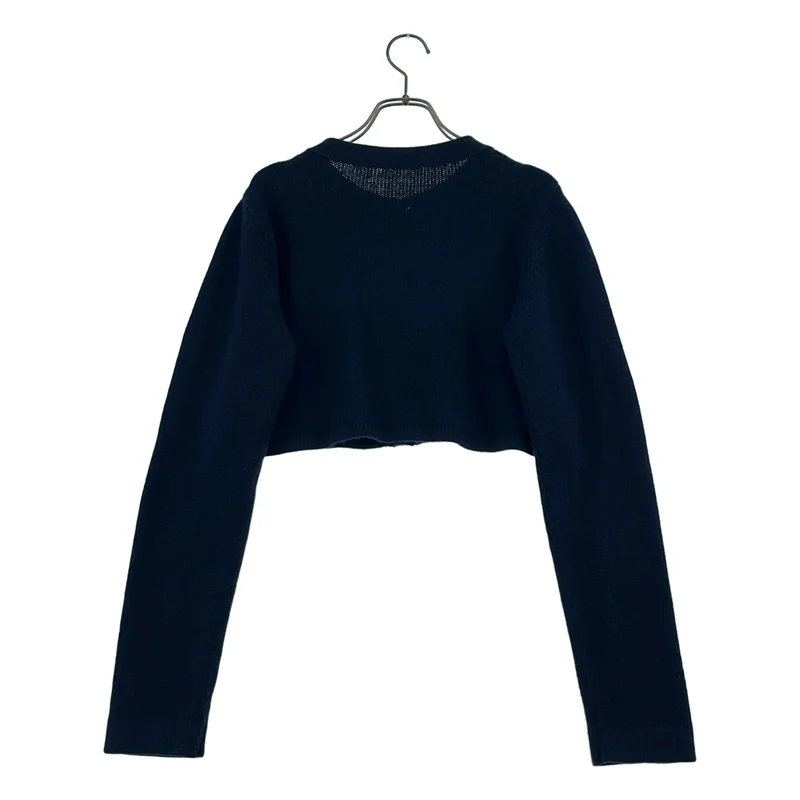 FOXEY / フォクシー | カシミヤ ローズボタン バンドカラー ショートニットカーディガン | 40 | レディース