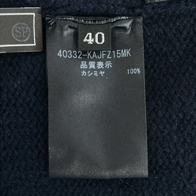 FOXEY / フォクシー | カシミヤ ローズボタン バンドカラー ショートニットカーディガン | 40 | レディース