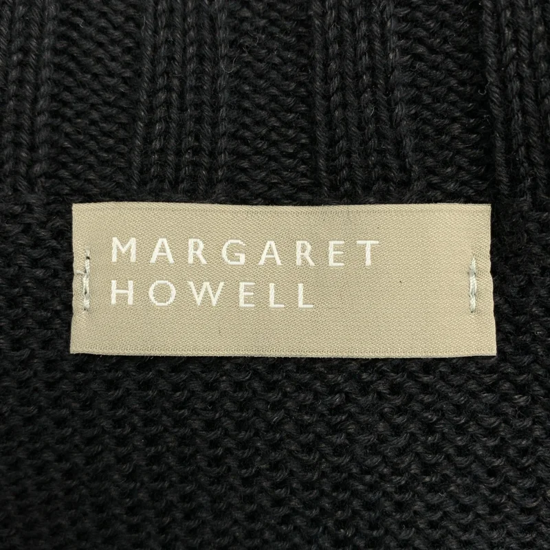 MARGARET HOWELL / マーガレットハウエル | リネン コットン リブ切替 ニット | 2 | レディース