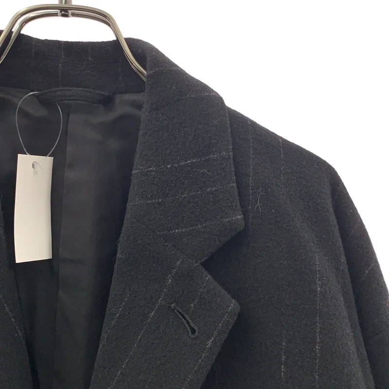 YOKO SAKAMOTO / ヨーコサカモト | 2025AW | Oversized Jacket  カシミヤ混 オーバーサイズ ジャケット / STRIPE | M | メンズ