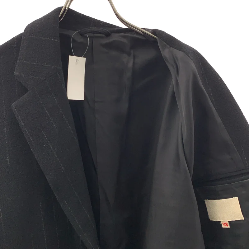 YOKO SAKAMOTO / ヨーコサカモト | 2025AW | Oversized Jacket  カシミヤ混 オーバーサイズ ジャケット / STRIPE | M | メンズ