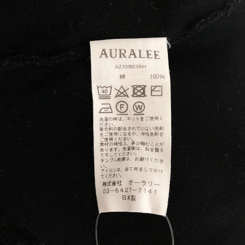 AURALEE / オーラリー | × Ron Herman / LUSTER PLAITING BOAT-NECK L/S TEE ボートネックカットソー | 0 | レディース