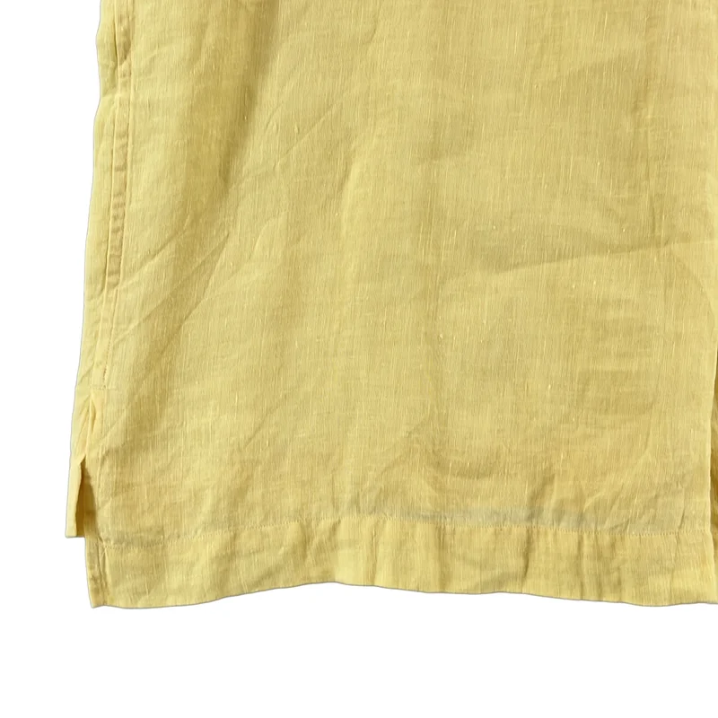 MARGARET HOWELL / マーガレットハウエル | FINE LINEN リネン ハーフスリーブシャツ | 1 | レディース