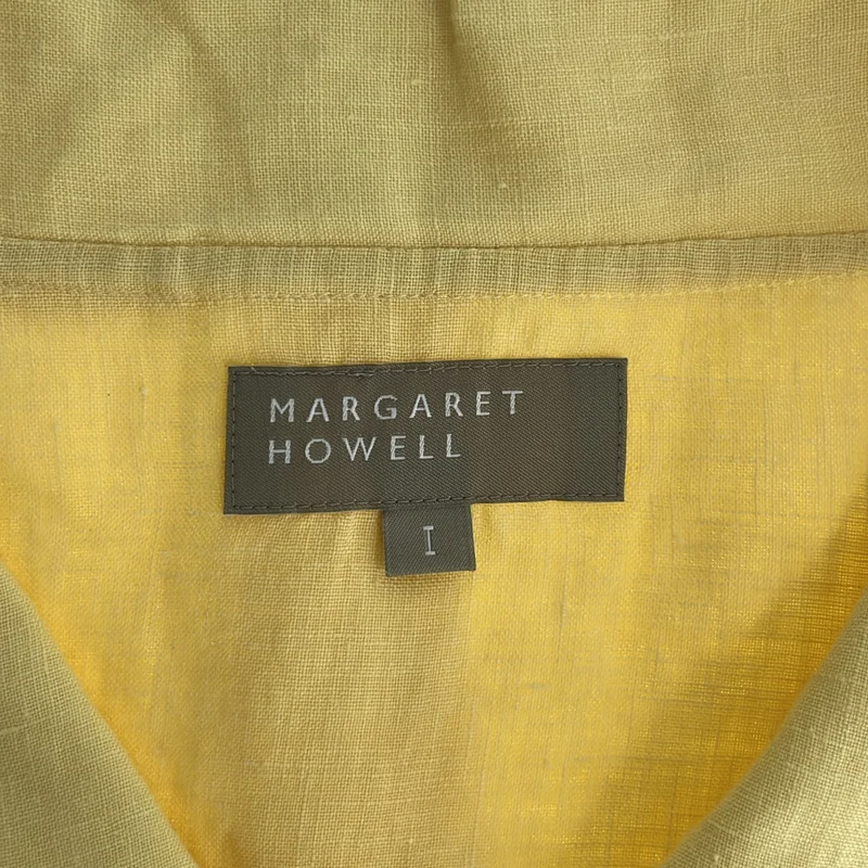 MARGARET HOWELL / マーガレットハウエル | FINE LINEN リネン ハーフスリーブシャツ | 1 | レディース