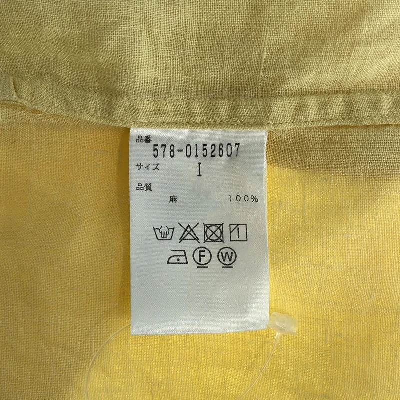 MARGARET HOWELL / マーガレットハウエル | FINE LINEN リネン ハーフスリーブシャツ | 1 | レディース
