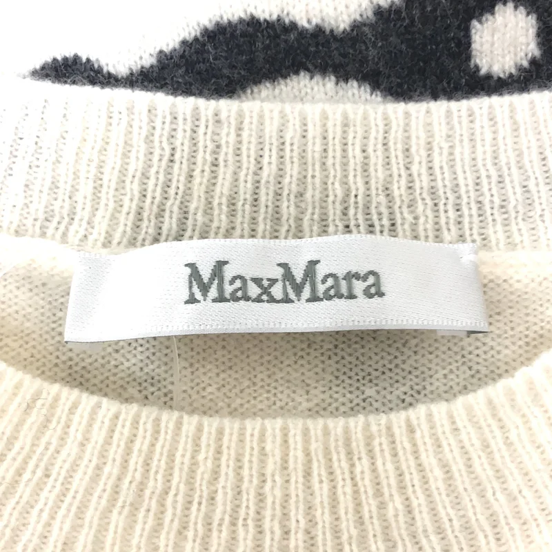 Max Mara / マックスマーラ | カシミヤ100% ロゴ クルーネックニット | M | レディース