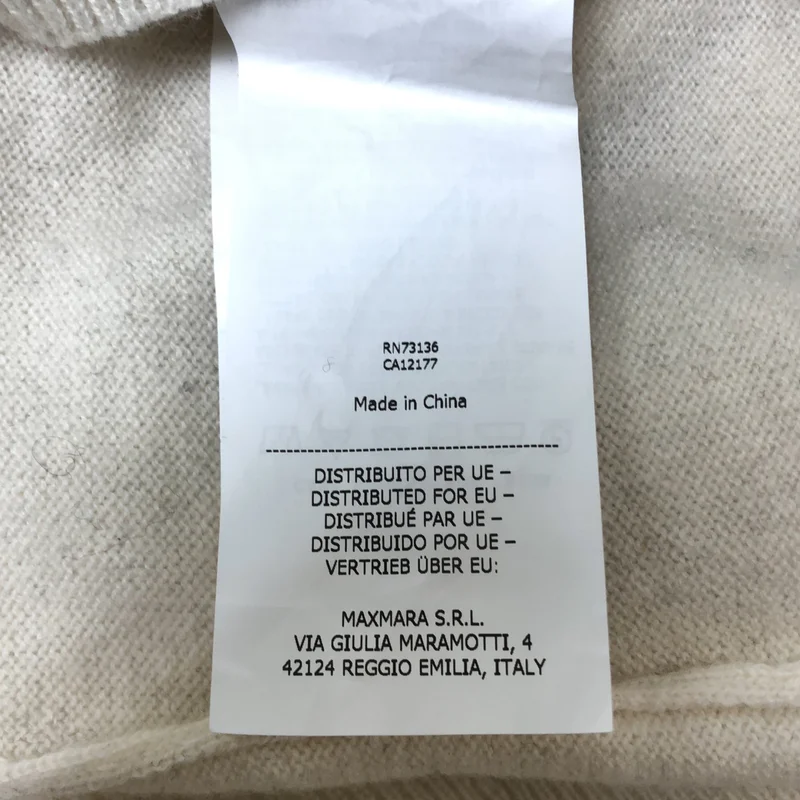 Max Mara / マックスマーラ | カシミヤ100% ロゴ クルーネックニット | M | レディース