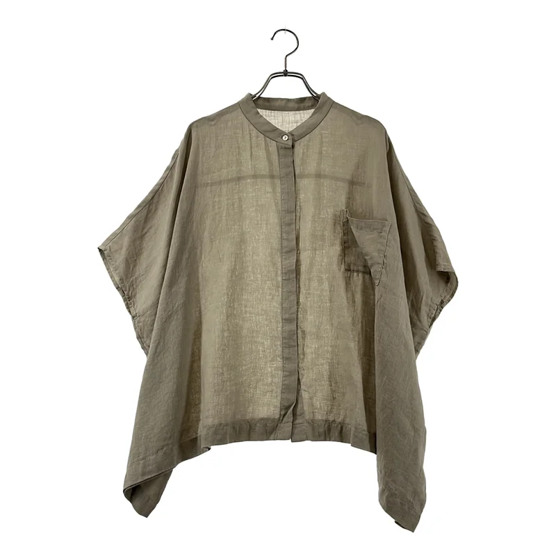 evam eva / エヴァムエヴァ | linen wide shirt リネンワイドシャツ | M | レディース