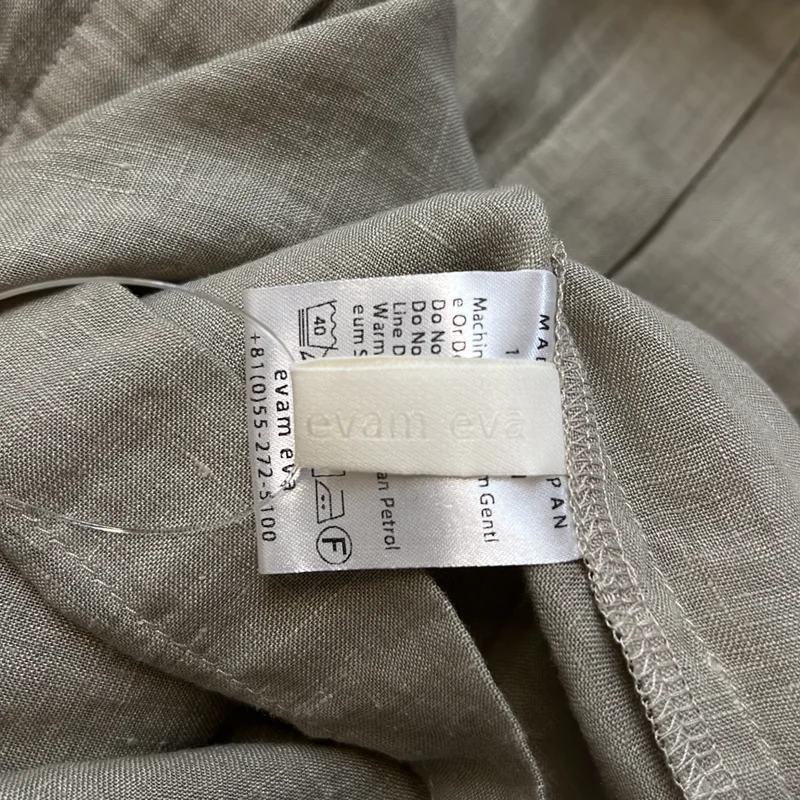 evam eva / エヴァムエヴァ | linen wide shirt リネンワイドシャツ | M | レディース