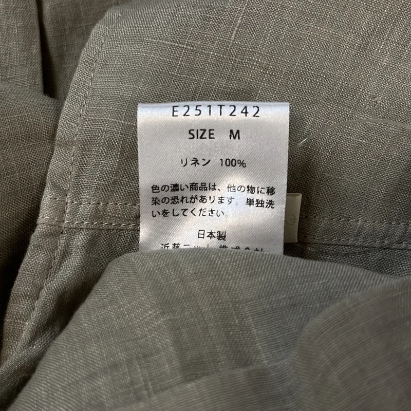 evam eva / エヴァムエヴァ | linen wide shirt リネンワイドシャツ | M | レディース