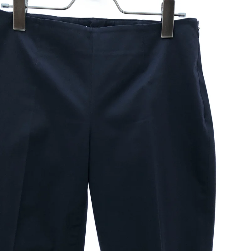 JIL SANDER / ジルサンダー | コットン ストレッチ サイドジップ パンツ 20122W02334 | 34 | レディース