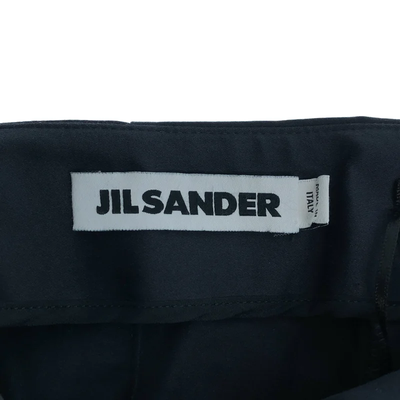 JIL SANDER / ジルサンダー | コットン ストレッチ サイドジップ パンツ 20122W02334 | 34 | レディース
