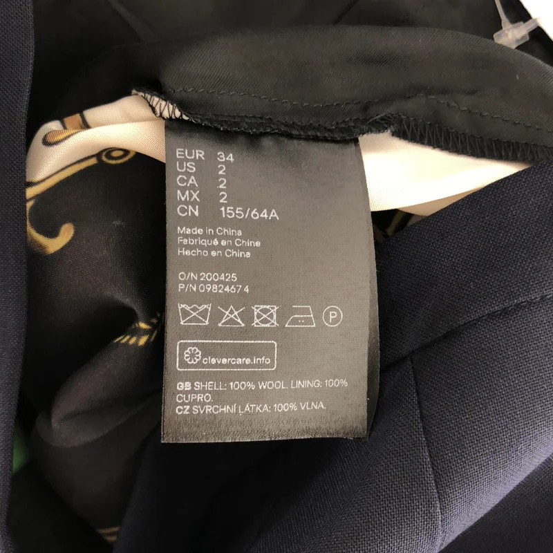 TOGA / トーガ | 2021AW | × H&M / ウール スカーフドッキング 変形スカート | 34 | レディース