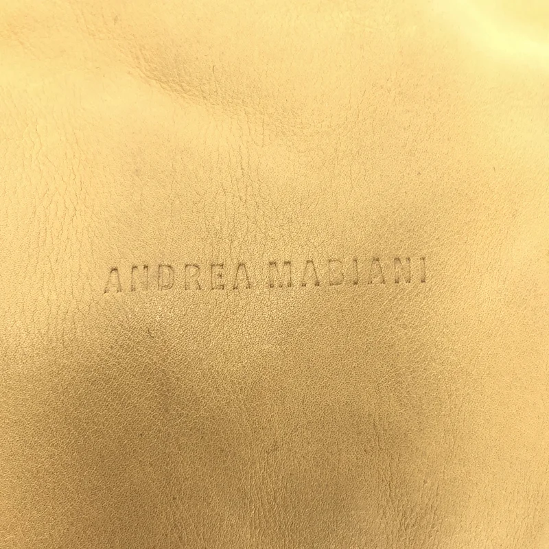 None / | ANDREA MABIANI / アンドレア・マビアーニ レザー ロゴ ショルダーバッグ |