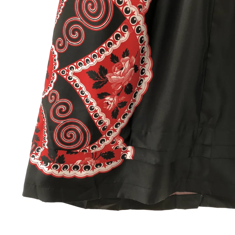 tricot COMME des GARCONS / トリココムデギャルソン | 2016AW | ポリエステル 丸襟 パネルフラワー ワンピース | M | レディース