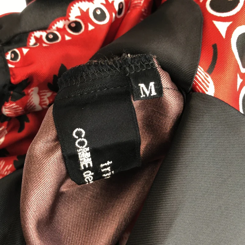 tricot COMME des GARCONS / トリココムデギャルソン | 2016AW | ポリエステル 丸襟 パネルフラワー ワンピース | M | レディース
