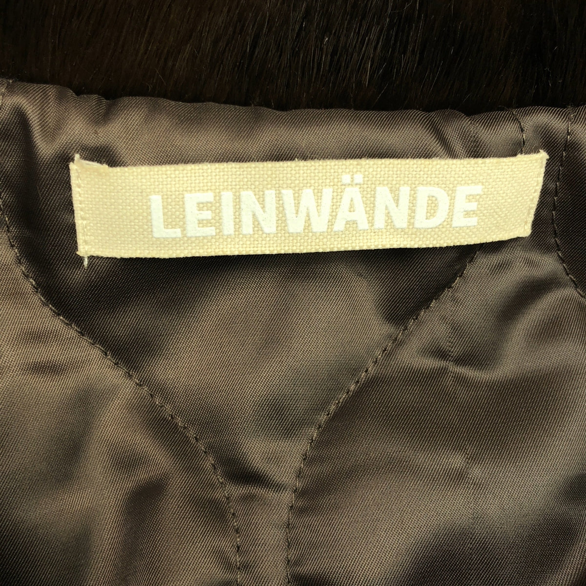 leinwande Vegan Fur Jacket / Brown 【公式通販】