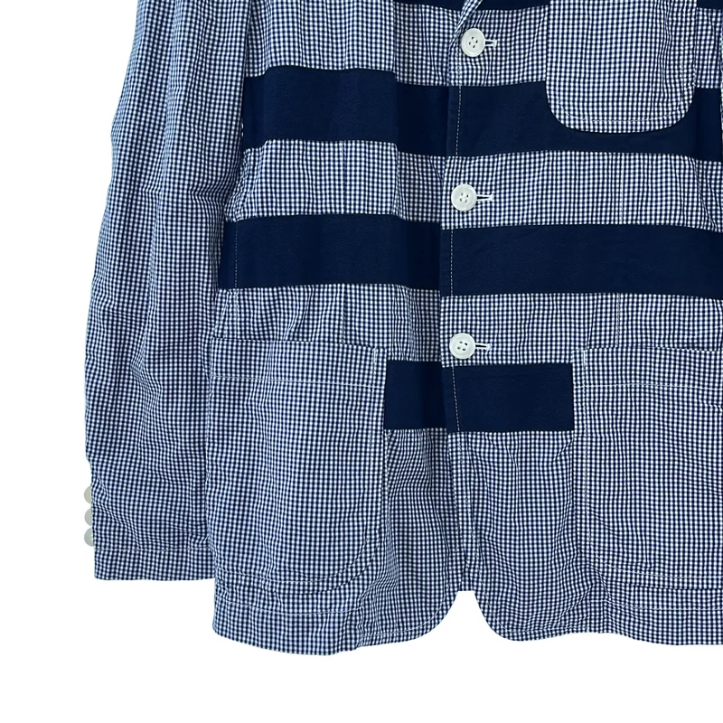 COMME des GARCONS HOMME / コムデギャルソンオム | 2011SS | コットン チェック テーピング テーラードジャケット | S | メンズ