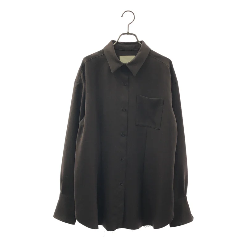 aere / アエレ | Over Powder Twill Shirt / オーバーパウダー ツイルシャツ | one | レディース