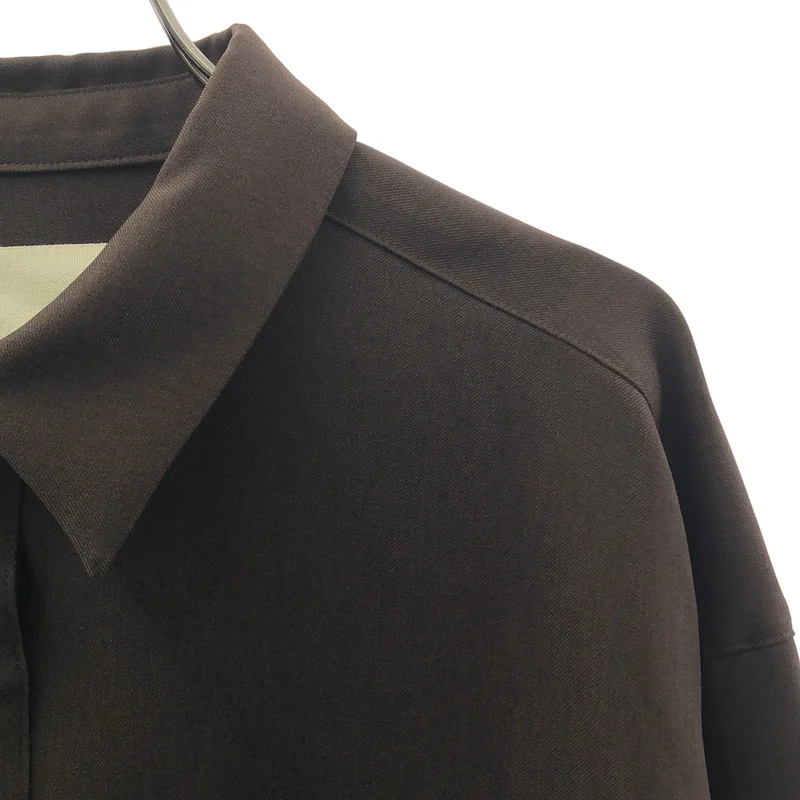 aere / アエレ | Over Powder Twill Shirt / オーバーパウダー ツイルシャツ | one | レディース