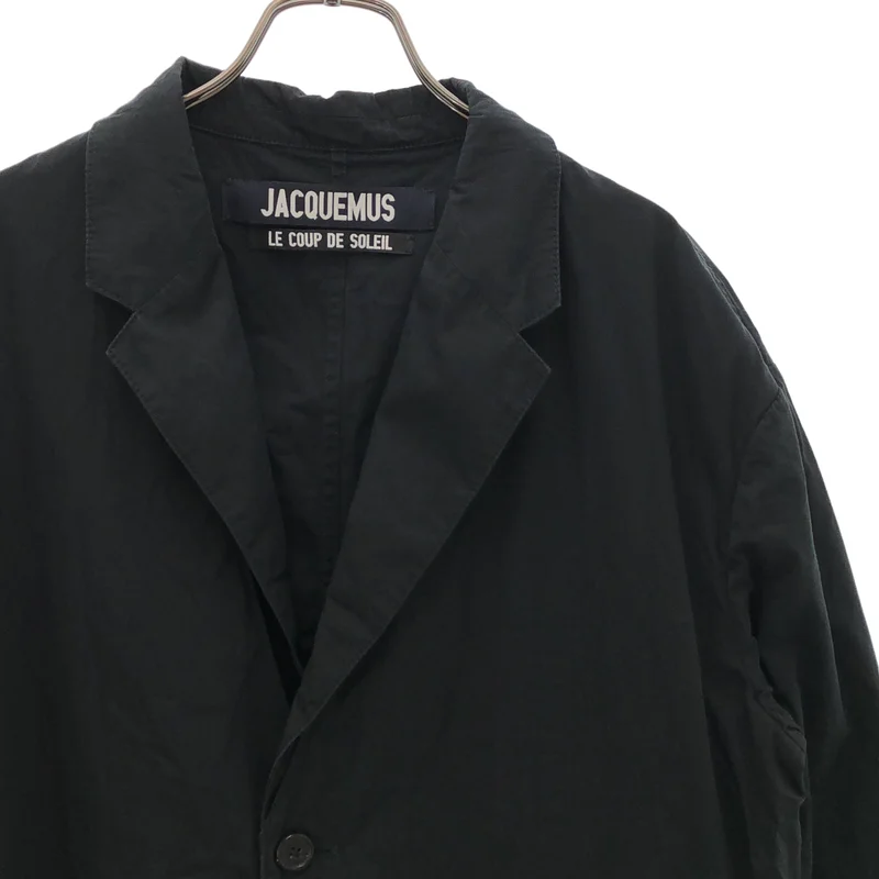 JACQUEMUS / ジャックムス | ドッキング レイヤード ロゴ シングルブレスト ジャケット | 48 | メンズ