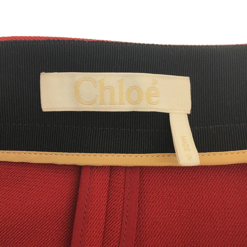 Chloe / クロエ | ウール混 ワイドポケット スカート | 36 | レディース