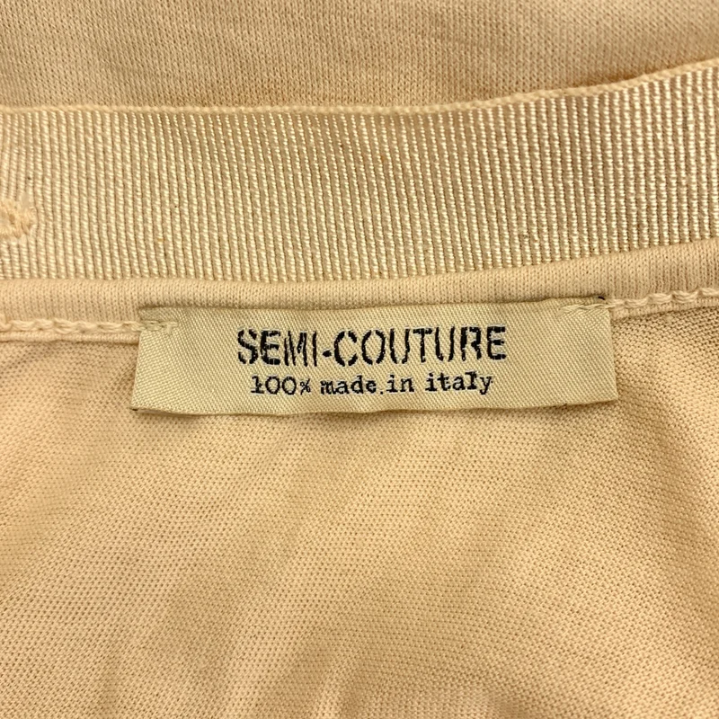 SEMI COUTURE / セミクチュール | バックボタン ギャザー トップス | S | レディース