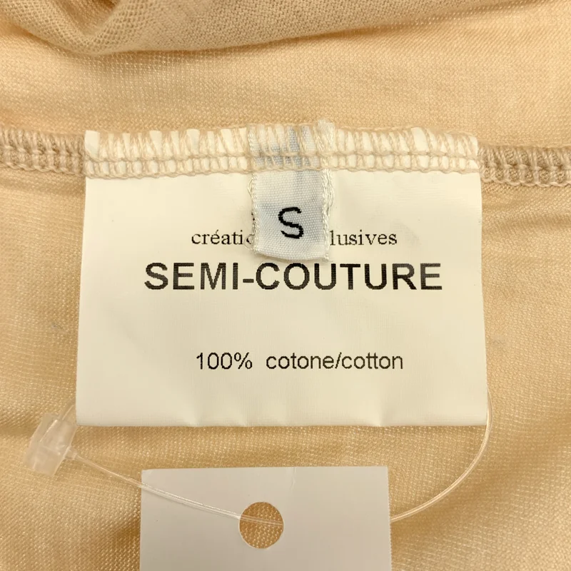 SEMI COUTURE / セミクチュール | バックボタン ギャザー トップス | S | レディース