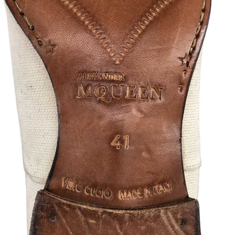 ALEXANDER MCQUEEN / アレキサンダーマックイーン | キャンバス オックスフォードシューズ | 41 | メンズ