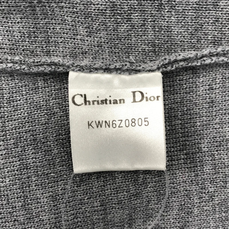 Christian Dior / クリスチャンディオール | ウール  ロゴボタン ニットカーディガン | M | レディース