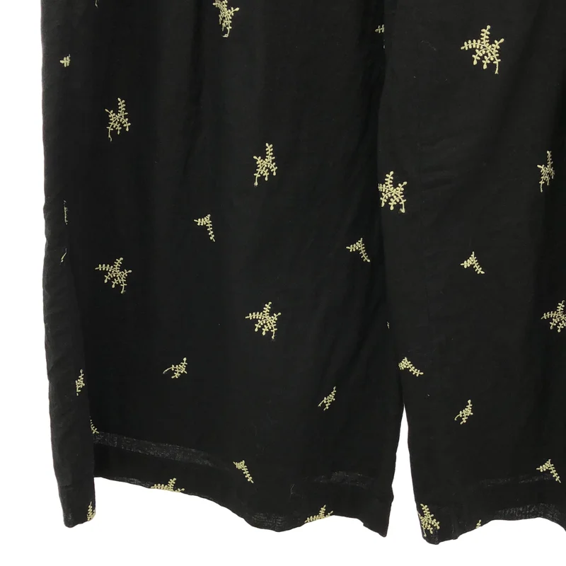 ne Quittez pas / ヌキテパ | 2025SS | COTTON VOILE DOT LEAF EMBROIDERY GATHER PANTS / コットンボイル ドットリーフ 刺しゅう ギャザーパンツ | M | レディース