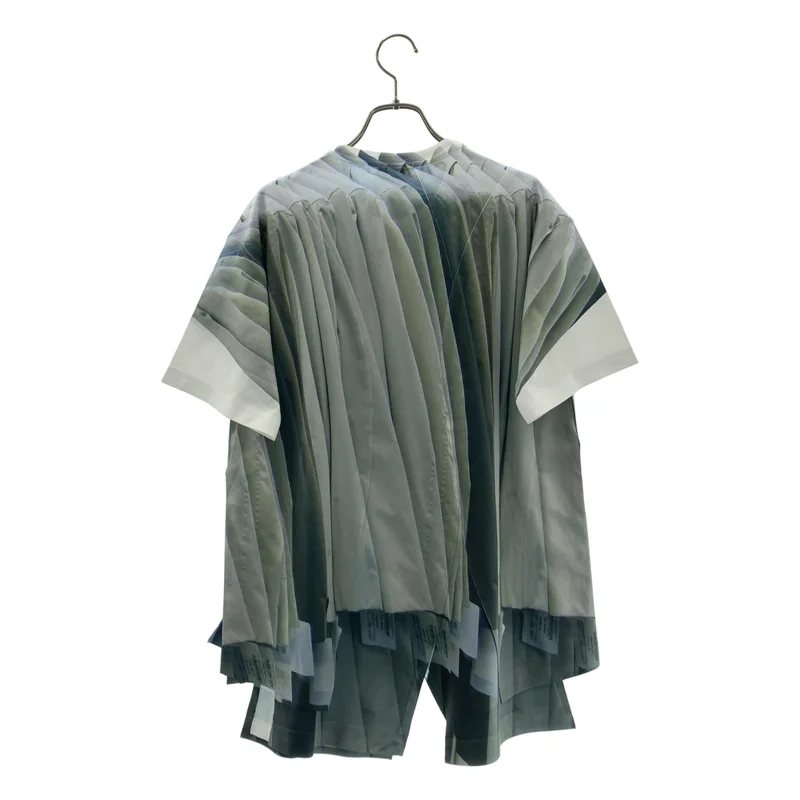 COMME des GARCONS HOMME PLUS / コムデギャルソンオムプリュス | 2024SS | ポリエステル 転写 総柄 パッチ Tシャツ カットソー | M | メンズ