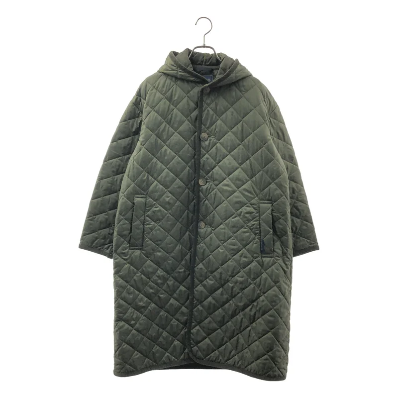 LAVENHAM / ラベンハム | フーディ キルティング コート | 36 | レディース