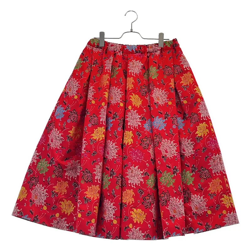COMME des GARCONS / コムデギャルソン | 2025SS | ポリエステル ジャガード フラワー刺しゅう ボリュームスカート | S | レディース