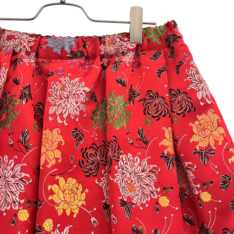 COMME des GARCONS / コムデギャルソン | 2025SS | ポリエステル ジャガード フラワー刺しゅう ボリュームスカート | S | レディース