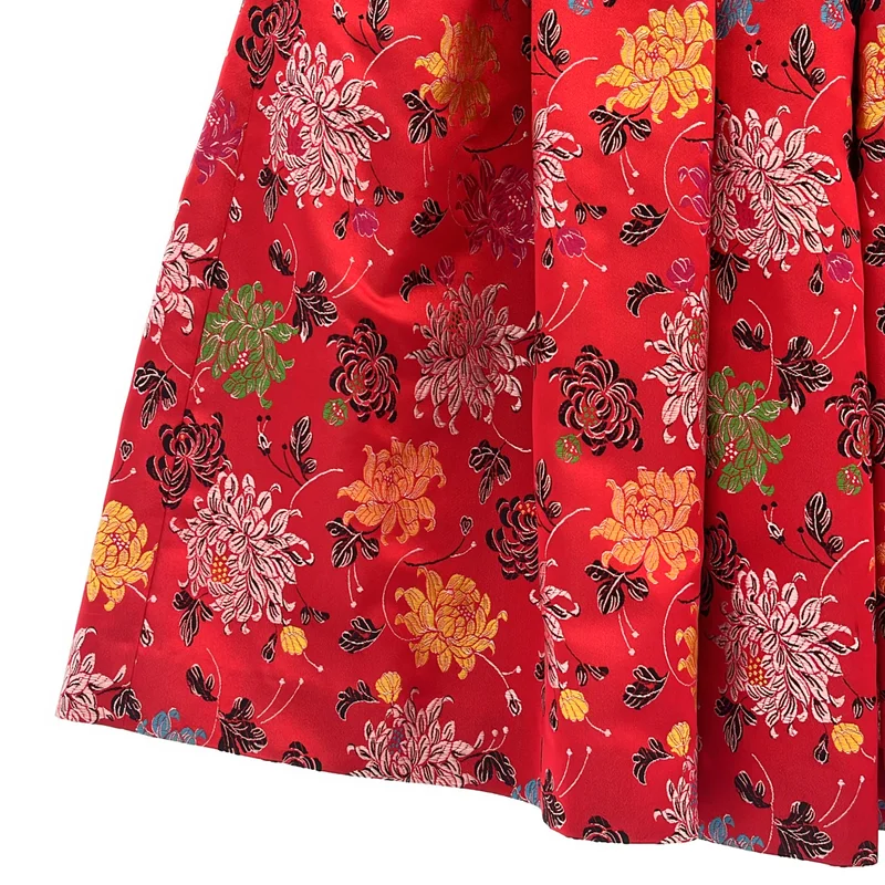 COMME des GARCONS / コムデギャルソン | 2025SS | ポリエステル ジャガード フラワー刺しゅう ボリュームスカート | S | レディース
