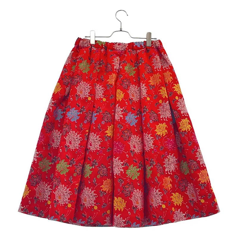 COMME des GARCONS / コムデギャルソン | 2025SS | ポリエステル ジャガード フラワー刺しゅう ボリュームスカート | S | レディース