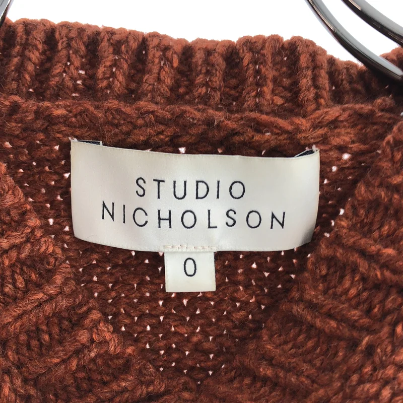 Studio Nicholson / スタジオニコルソン | Vネック ニット_長袖 | 0 | レディース