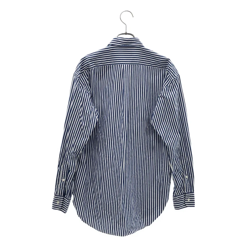 POLO RALPH LAUREN / ポロラルフローレン | ストライプ ワッペン シャツ ブラウス | 4 | レディース