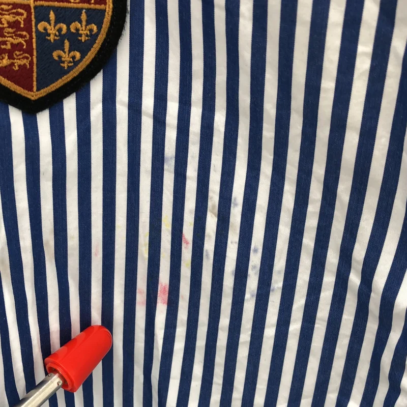 POLO RALPH LAUREN / ポロラルフローレン | ストライプ ワッペン シャツ ブラウス | 4 | レディース