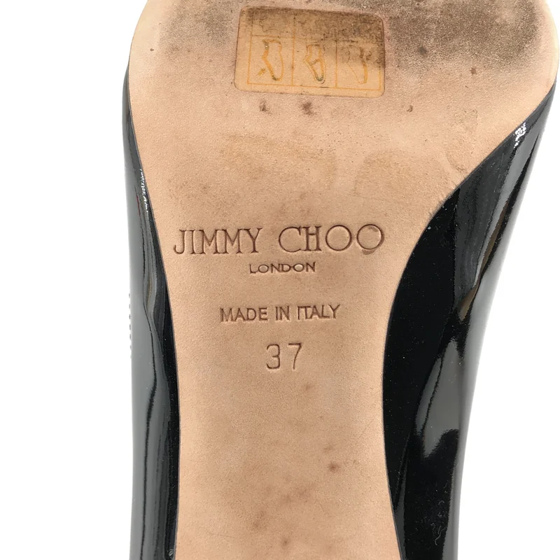 JIMMY CHOO / ジミーチュウ | パテントレザー ヒールパンプス | 24 | レディース