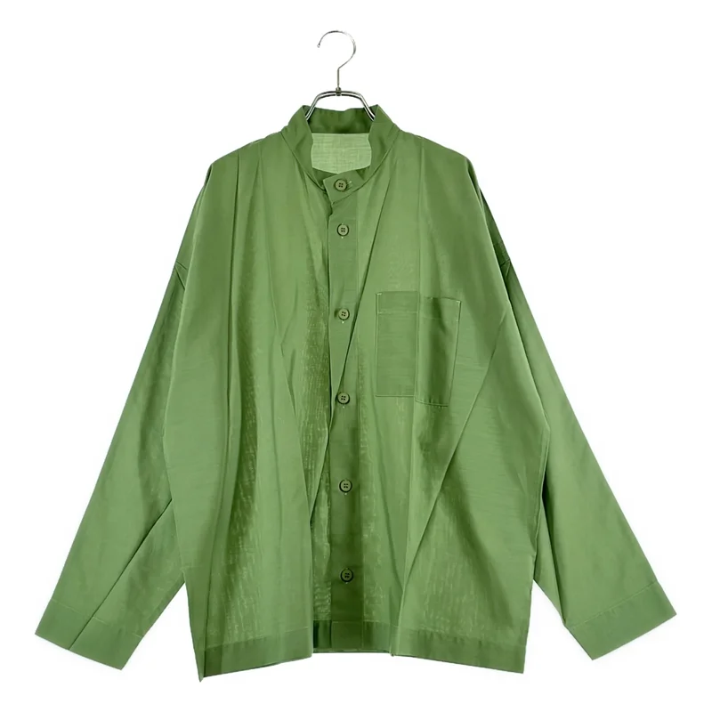 IM MEN アイムメン カジュアルシャツ L 緑 【古着】【中古】【送料無料】 IM MEN / アイムメン | 2023AW | COMPACT SHIRT / コンパクトシャツ