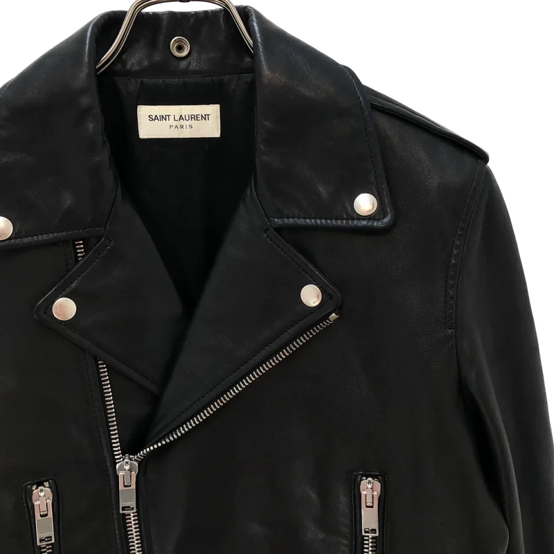 SAINT LAURENT PARIS / サンローランパリ | L01 ラムレザー クラシック モーターサイクル ライダースジャケット | 44 | メンズ
